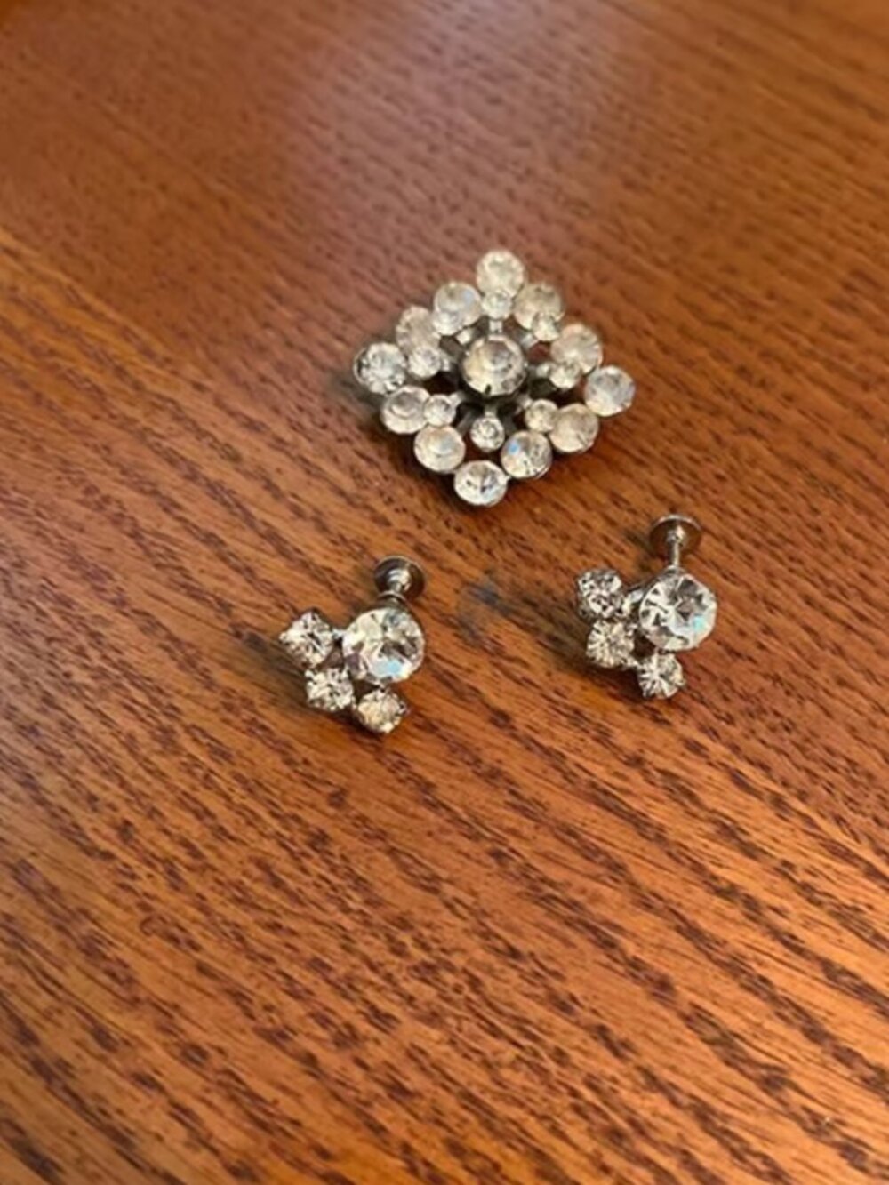 Vintage Brooch and Earrings